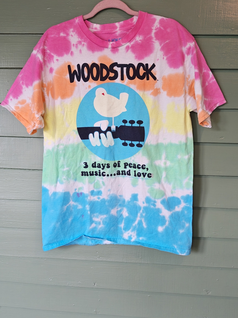 Liquid Blue Large Tie-dye Woodstock Shirt